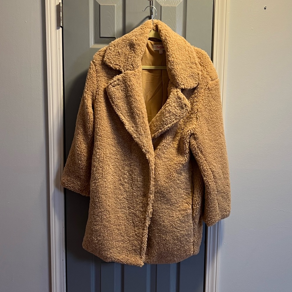 Small Fuzzy Pea Coat